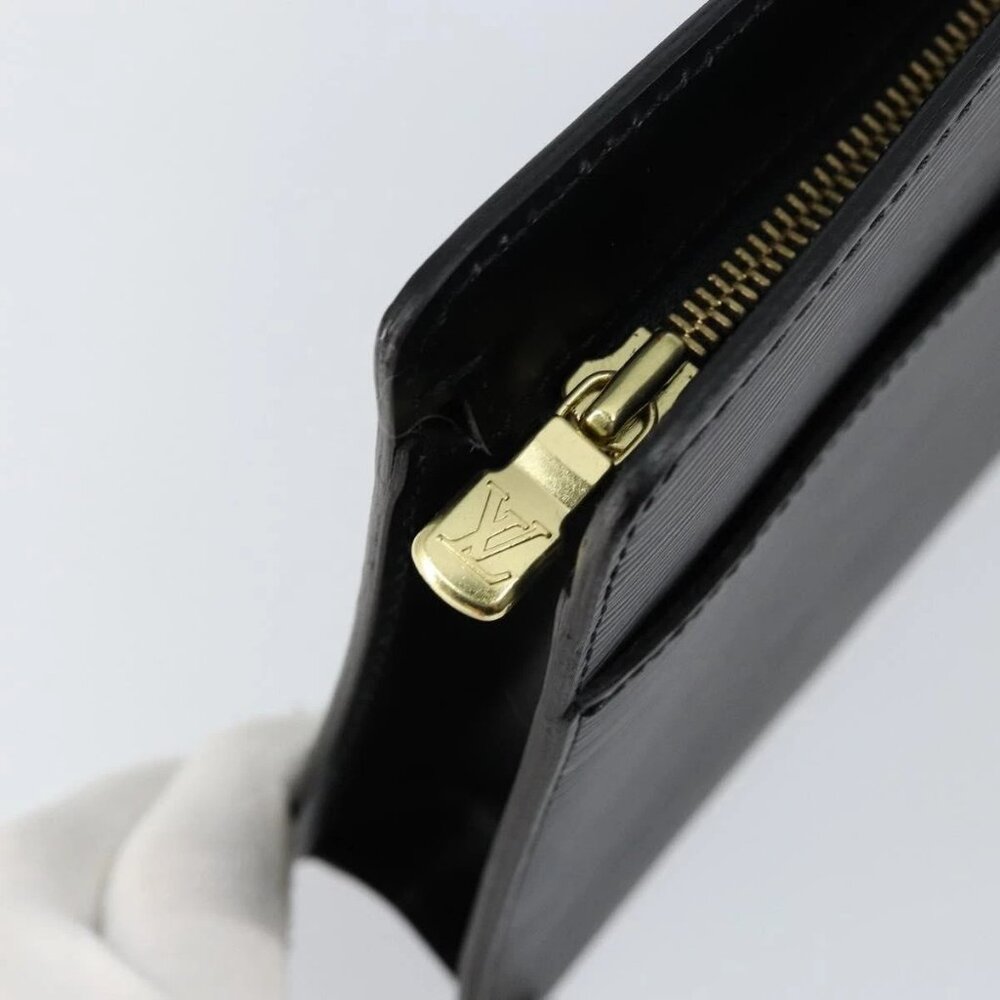 LOUIS VUITTON Epi Pochette Homme Clutch Bag Black Noir M52522 LV Auth ep11385 - Picture 2 of 16